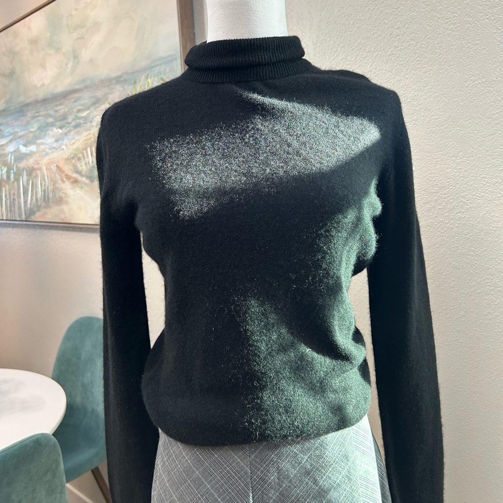 Apt. 9‎ Black 100% Cashmere Turtleneck Sweater Women’s Small